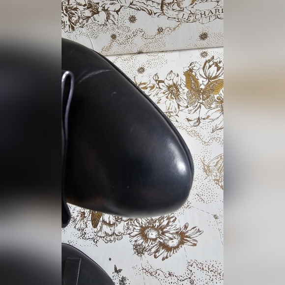 Marc Jacobs Black Pumps Heels Bowl Logo Size 38.5 - Picture 15 of 15